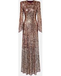 Jenny Packham - Phara Embellished Fringed Gown - Lyst