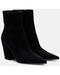 Gianvito Rossi - Keinna 85 Suede Ankle Boots - Lyst