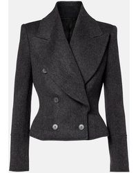 McQueen - Jacke Aus Wolle - Lyst