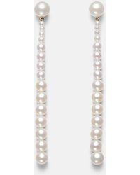 Sophie Bille Brahe - Piazza 18Kt Drop Earrings With Freshwater Pearls - Lyst