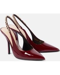 Gucci - Signoria Patent Leather Slingback Pumps - Lyst