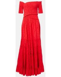 Poupette - Soledad Floral Cotton Maxi Dress - Lyst