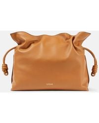 Loewe - Flamenco Large Leather Clutch - Lyst