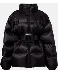 Balenciaga - Hourglass Belted Down Jacket - Lyst