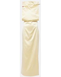 Loewe - Pin Silk-blend Satin Gown - Lyst