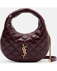 Saint Laurent - Icarino Mini Quilted Leather Top-Handle Bag - Lyst