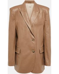 The Mannei - Greenock Single-breasted Leather Blazer - Lyst