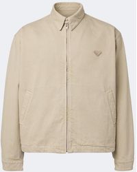 Prada - Denim Blouson Jacket - Lyst