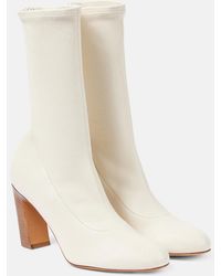 KHAITE - Apollo Leather Ankle Boots - Lyst