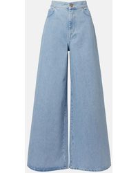 Max Mara - High-Rise Wide-Leg Jeans - Lyst