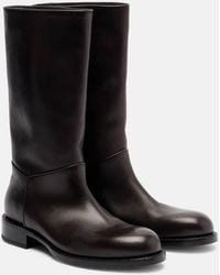 The Row - Nobilis Riding Leather Knee-High Boots - Lyst