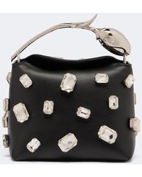 Erdem - Bloom Mini Embellished Leather Top-Handle Bag - Lyst