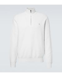Polo Ralph Lauren - Logo Cotton Half-Zip Sweater - Lyst