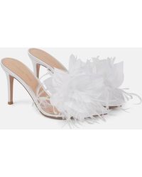 Gianvito Rossi - Elle 85 Embellished Pvc Mules - Lyst