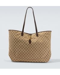 Gucci - Jackie Gg Canvas Large Tote Bag - Lyst