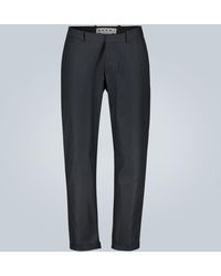 Marni Hose aus Baumwoll-Twill - Blau