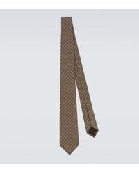 Gucci - Corbata De Seda Con Gg En Jacquard - Lyst