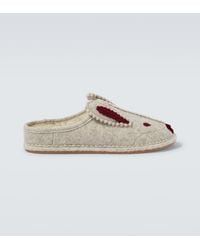Bode - Wool-Blend Slippers - Lyst