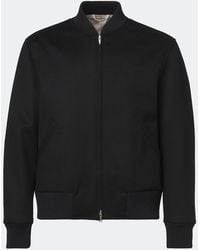 Lardini - Virgin Wool Bomber Jacket - Lyst