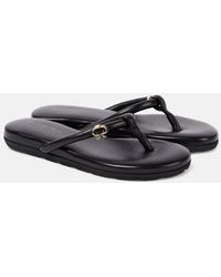 Gianvito Rossi - Juno Leather Thong Sandals - Lyst
