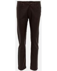 Petar Petrov - Gonda Low-Rise Leather Pants - Lyst