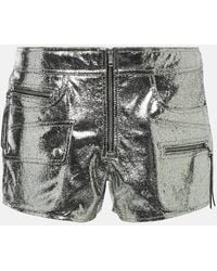 Isabel Marant - Coria Low-Rise Leather Shorts - Lyst
