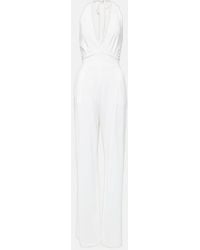 Max Mara - Nice Halterneck Jersey Jumpsuit - Lyst