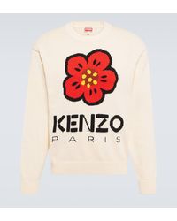 KENZO - Boke Flower Cotton-blend Sweater - Lyst