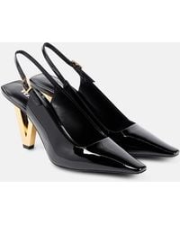 Versace - Patent Leather Slingback Pumps - Lyst