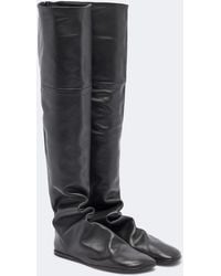Lemaire - Glove Leather Knee-High Boots - Lyst