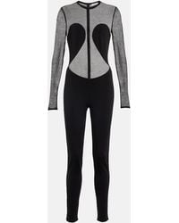 Alaïa - Semi-Sheer Bodysuit - Lyst