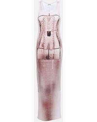 Jean Paul Gaultier - Cotton Ribbed Long Dress - Lyst