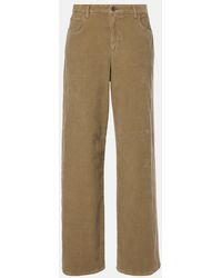 The Row - Eglitta Cotton Corduroy Wide-Leg Pants - Lyst