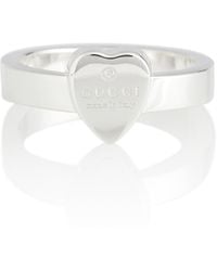Gucci Heart-detail Sterling Silver Ring - Metallic