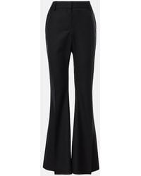 Nina Ricci - Wool Gabardine Flared Pants - Lyst