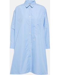 Jil Sander - Striped Cotton Poplin Shirt - Lyst