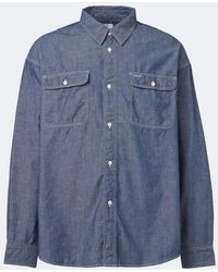 Visvim - Langer Cotton And Silk Chambray Shirt - Lyst