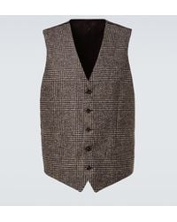 Dolce & Gabbana - Checked Pattern Vest - Lyst