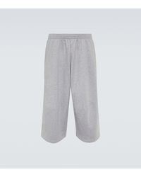 Balenciaga - Cotton Fleece Shorts - Lyst