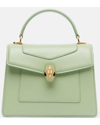 BVLGARI - Serpenti Forever Small Leather Top-Handle Bag - Lyst