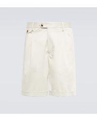 Lardini - Cotton-blend Satin Shorts - Lyst