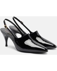 Herbert Levine - Cover-Up Patent Leather Slingback Pumps - Lyst