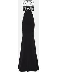 David Koma - Embroidered Cutout Gown - Lyst