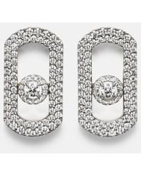 Messika - So Move 18Kt Earrings With Diamonds - Lyst