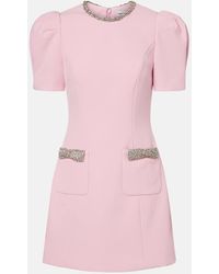 Rebecca Vallance - Minikleid Nemy Aus Crepe Mit Kristalle - Lyst