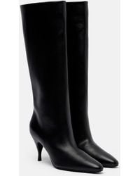 Herbert Levine - Silhouette Leather Knee-High Boots - Lyst