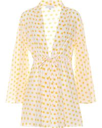 Alexandra Miro Exklusiv bei Mytheresa – Kaftan Betty aus Baumwolle - Gelb