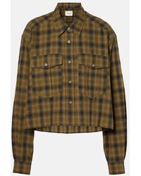 Isabel Marant - Telina Plaid Cropped Cotton Shirt - Lyst