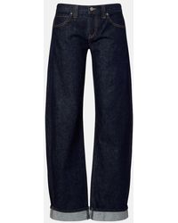 KHAITE - Jeans Barrel Karo A Vita Media - Lyst