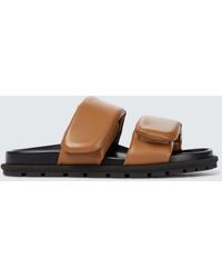Dries Van Noten Leather Strapped Sandals - Brown